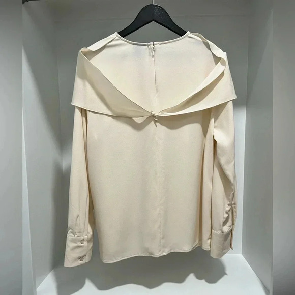 Who What Wear ivory blouse with kerchief tie size XXL Womens - Picture 7 of 9